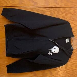 Black Hoodie with Skeleton Design